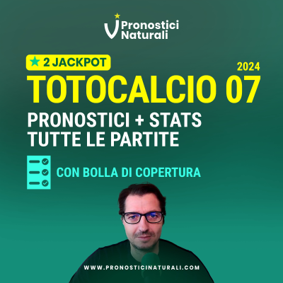 episode Totocalcio 7 con 2 JACKPOT! Tutti i Pronostici + Bolla di Copertura Multipla X7 artwork