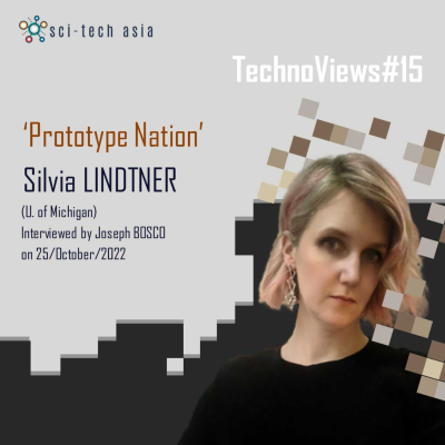 episode TechnoViews #15. 'Prototype Nation' | Silvia M. Lindtner (U. of Michigan) artwork