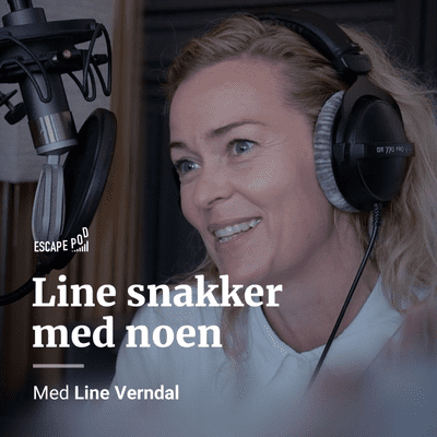 Line snakker med noen