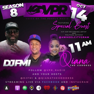 episode VPR Radio S8 Episode 3- Artist @Mrwaterz of @4wheelcitygram chats with @Qianathegoddess and @DJFMI artwork