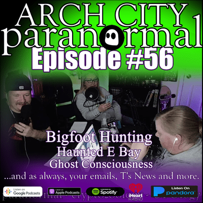 episode #56 - Bigfoot Hunting, Haunted EBay, Ghost Consciousness, China's Social Score, artwork