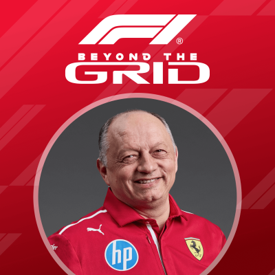 episode Fred Vasseur: Ferrari’s ‘next step’ with Lewis Hamilton + Charles Leclerc artwork