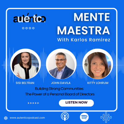 episode Mente Maestra with Karlos Ramírez featuring Sisi Beltran, John Davila and Kitty Lohrum artwork