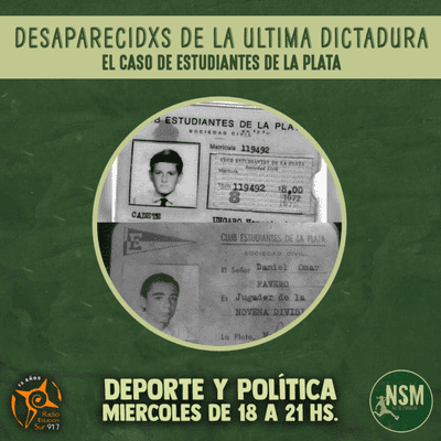 episode Lxs desaparecidxs de Estudiantes de La Plata - No Se Mancha 25/8 artwork