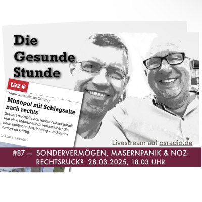 episode Sondervermögen, Masernpanik in Wien und „Rechtsruck“ in Osnabrück? — Gesunde Stunde #87 artwork
