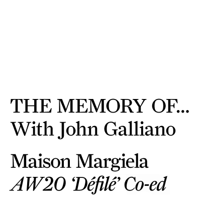 episode Maison Margiela AW20 ‘Défilé’ Co-ed artwork