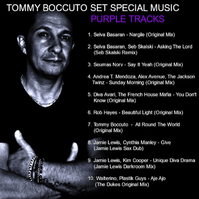 episode TOMMY BOCCUTO SET SPECIAL MUSIC PURPLE TRACKS artwork