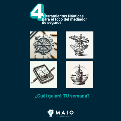 episode 🧭 4 Herramientas Náuticas para el foco del mediador de seguros: ¿Cuál guiará TU semana? 🛶 artwork