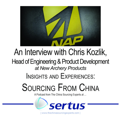 episode An Interview on Strategic Sourcing from China - Chris Kozlik Head of Engineering and Product Development for New Archery Products artwork