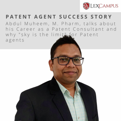 episode Abdul Muheem, M.Pharm, Shares His Experience Clearing The Patent Agent Exam In 2018 artwork