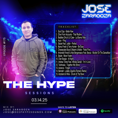 episode 175: Jose Zaragoza - The Hype Sessions Volume # 175 artwork