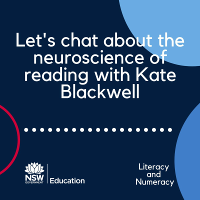 episode Let's chat about the neuroscience of reading with Kate Blackwell artwork