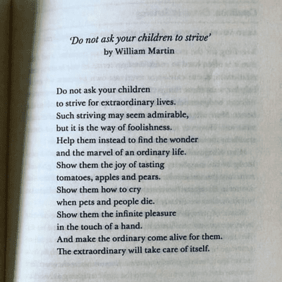 episode Poem to Read (Don't ask your children to strive) artwork