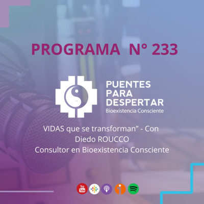 episode Programa N°233 de Puentes para Despertar, ¨Vidas que se Transforman, con Diego Rouco¨ artwork