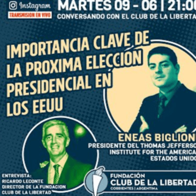 episode CONVERSANDO CON EL CLUB - Eneas Biglione - Importancia Clave de la Próxima Elección Presidencial USA artwork