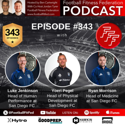 episode #343 "Right to Dream - Inside San Diego FC's New Performance Department" with Luke Jenkinson, Yoeri Pegel & Ryan Morrison artwork