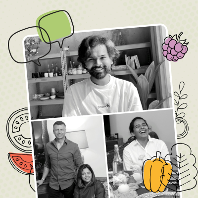 episode “I just want people to fall in love with vegetables,” with Surabhi Sehgal, Priyansh Parekh & Priyal Mehta artwork