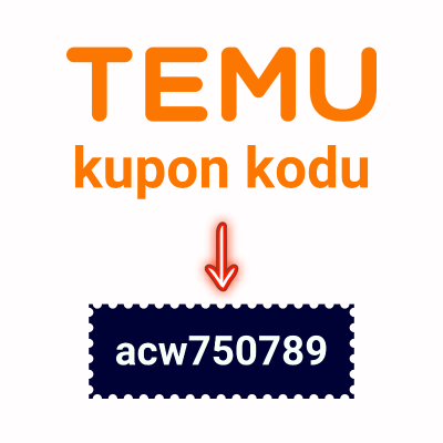 Temu Kupon Kodu: "acw750789" - (%30 indirim + 1500 TL kupon)