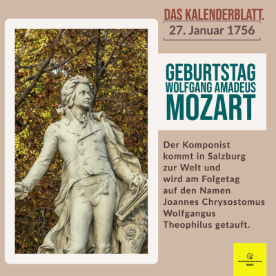 episode Das MuKuGe-Kalenderblatt: 27.01.1756 - W.A. Mozart artwork
