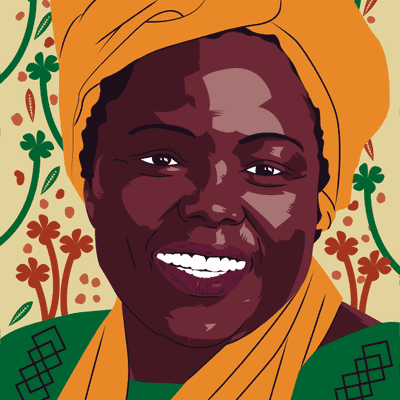 episode Wangari Maathai - læst af Johanne Smith Nielsen artwork