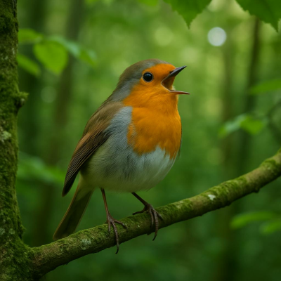 episode Beautiful Singing Robin Bird in the Woods 🐦 Relaxing Nature Sounds for Calm, Focus & Sleep artwork