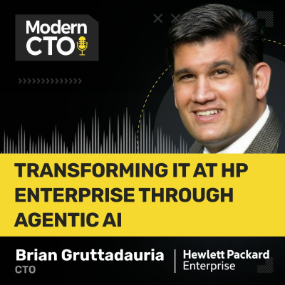 episode Transforming IT at Hewlett Packard Enterprise through Agentic AI with Brian Gruttadauria, CTO of Hybrid Cloud artwork