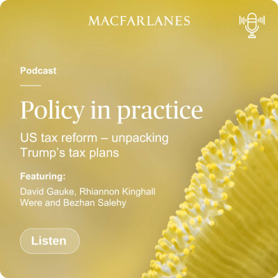 episode Policy in practice: US tax reform – unpacking Trump’s tax plans artwork
