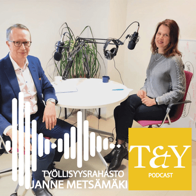 episode Talous & Yhteiskunta PODCAST I Jakso 8 Työllisyysrahasto I Elina Pylkkänen Janne Metsämäki artwork