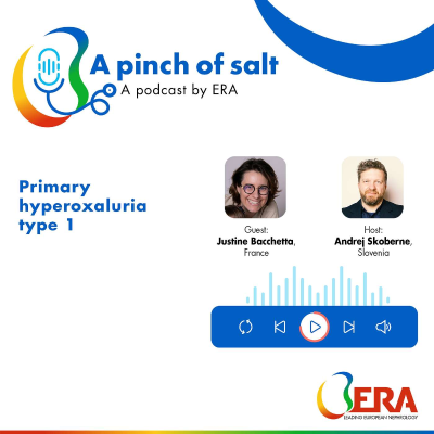 episode #52 Primary hyperoxaluria type 1, with Justine Bacchetta artwork