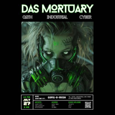 episode Kasey Riot - Live at ☢ DAS MORTUARY ☢ goth night (July 2024) artwork