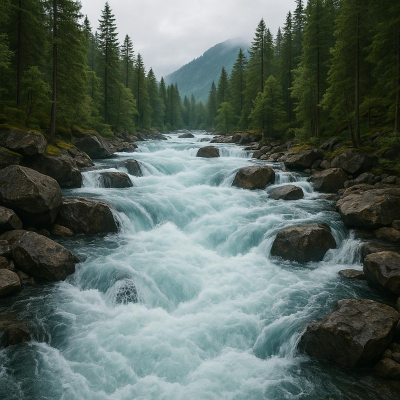 episode Powerful River Flow in Nature | Soothing Water Sounds for Deep Focus artwork