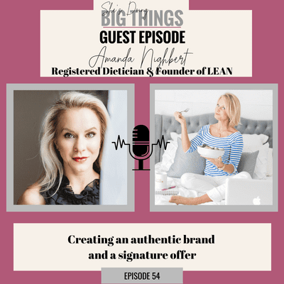 episode {Guest} Creating an authentic brand and a signature offer With Amanda Nighbert artwork
