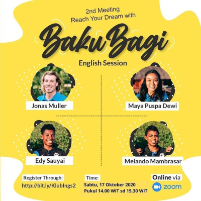 episode Ragam Kegiatan #5: BakuBagi English Session With Edi, Milando and Jonas Muller form Child Aid Papua artwork