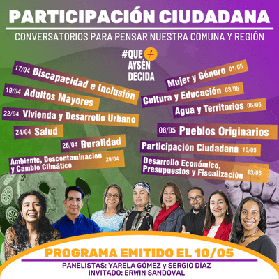 episode PARTICIPACIÓN CIUDADANA | CICLO DE CONVERSACIONES PARA PENSAR NUESTRA COMUNA Y REGION: artwork