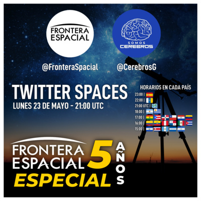 episode Charlando con Gerardo CEREBROS | 5º Aniversario de Frontera Espacial artwork