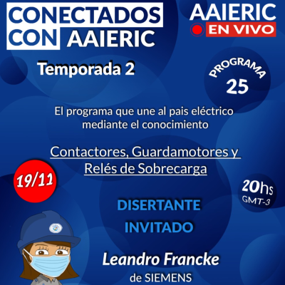 episode Conectados con AAIERIC – Contactores, Guardamotores y Más - Siemens - Temporada 2 - Programa 25 artwork