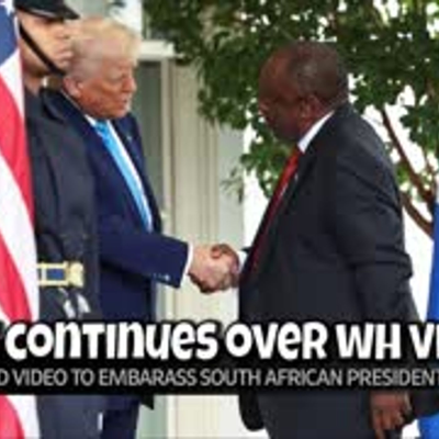 episode E2092: America Watches South African WH Visit Fallout 5-22-25 artwork