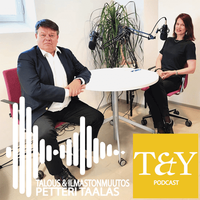 episode Talous & Yhteiskunta PODCAST I Jakso 10 Talous & Ilmastonmuutos I Elina Pylkkänen Petteri Taalas artwork