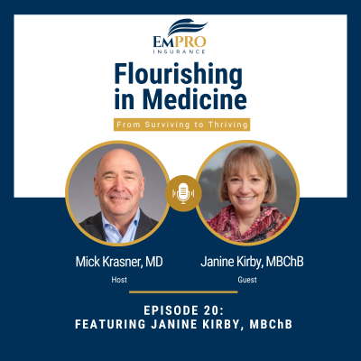 episode Flourishing in Medicine: From Surviving to Thriving Episode 20 Mindfulness and Resilience in South African Healthcare with Dr. Janine Kirby artwork