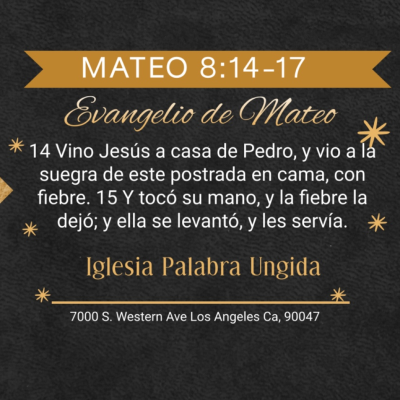 episode Mateo 8/14-17/ Edgar Calderon/ Palabra Ungida artwork