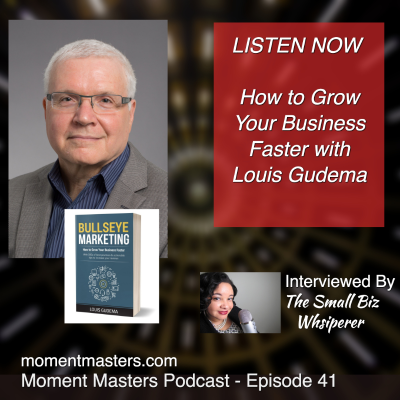 episode Moment Masters Episode 41 - How To Grow Your Business Faster Episode 41 with Louis Gudem artwork