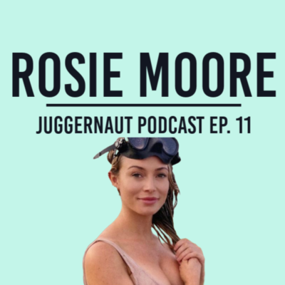 episode Ep. 11 - Geoscientist Rosie Moore talks empowering Women in Wildlife and Science, Shark Diving, Finding a Gator in an 18 foot invasive Python, & Going SUPER Viral - JUGGERNAUT Podcast artwork