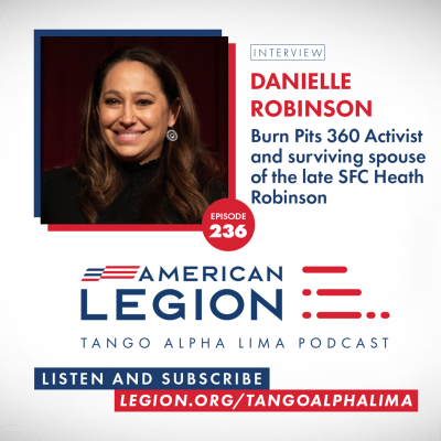 episode Episode 236: Tango Alpha Lima: Burn Pits 360 Activist Danielle Robinson artwork