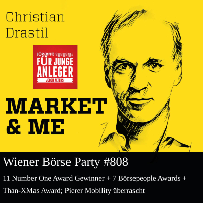 episode Wiener Börse Party #808: 11 Number One Award Gewinner + 7 Börsepeople Awards + Than-XMas Award; Pierer Mobility überrascht artwork