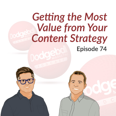 episode Dodgeball Marketing Podcast #74: Getting the Most Value from Your Content Strategy artwork