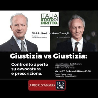 episode SPECIALE IUSLAW WEBRADIO – GIUSTIZIA VS GIUSTIZIA: CONFRONTO APERTO SU AVVOCATURA E PRESCRIZIONE artwork
