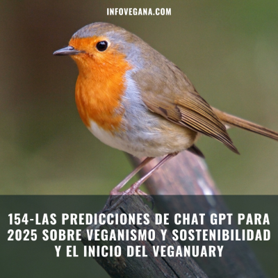 episode 154- LAS PREDICCIONES DE CHAT GPT PARA 2025 SOBRE VEGANISMO Y SOSTENIBILIDAD Y EL INICIO DEL VEGANUARY | Infovegana artwork