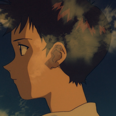 episode Get In the Robot, Shinji artwork