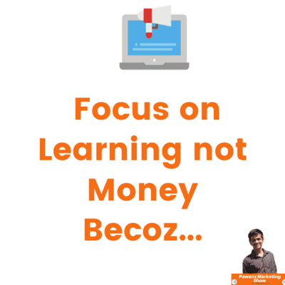 episode Focus on Learning not Money Becoz... artwork
