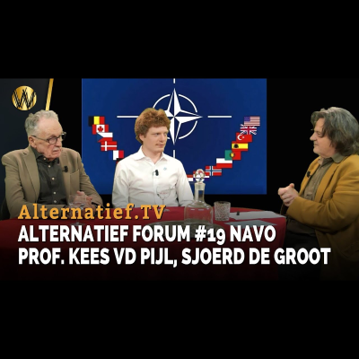 episode Alternatief Forum #19 NAVO. Prof. Kees vd Pijl, Sjoerd de Groot, Ab Gietelink artwork
